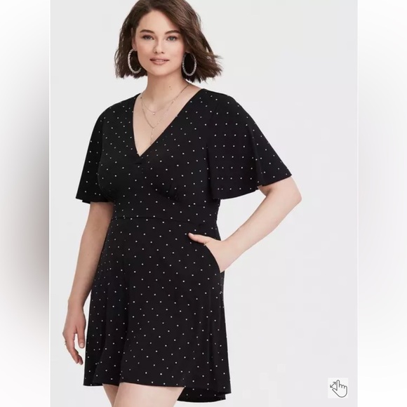 3X TORRID POLKA DOTS ROMPER NWT 3 XXXL - Picture 1 of 9